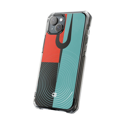 Teal Impact MagSafe Phone Case for iPhone - Sonic Static Split