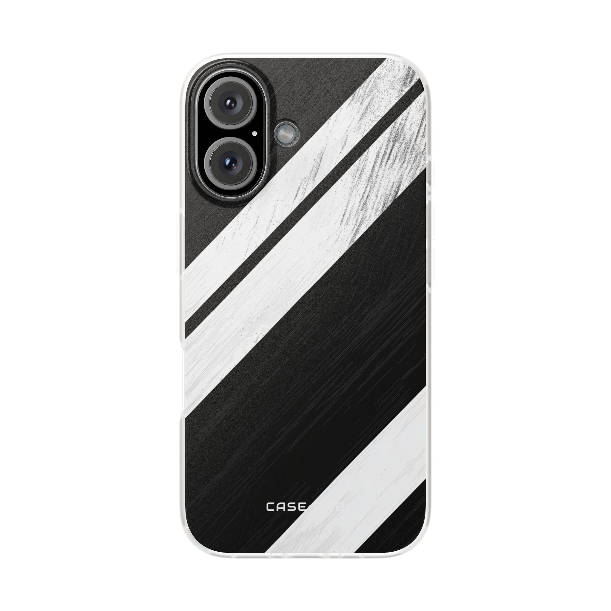 Distressed Stripe Motion iPhone 16 Case - Soft - CASE•BOB