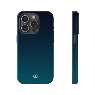 Teal Tough Phone Case for iPhone - Abyss Teal Haze