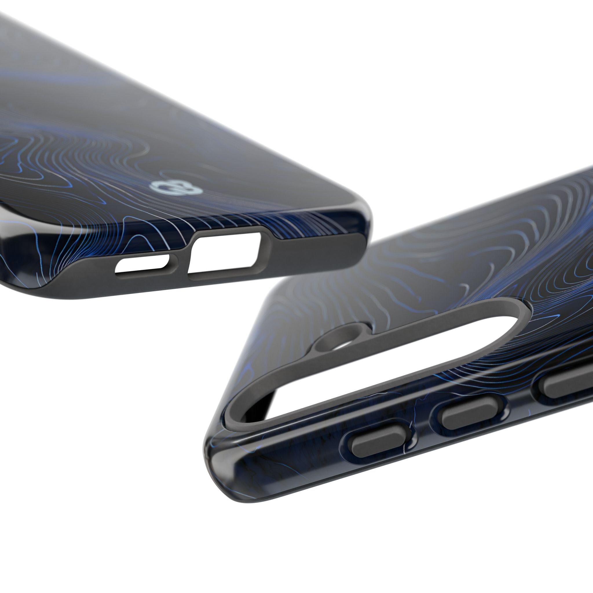 Blue Tough Phone Case for Samsung - Cobalt Contour Ridge