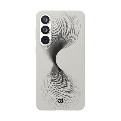White Lite Phone Case for Samsung - Linear Torsion Grid