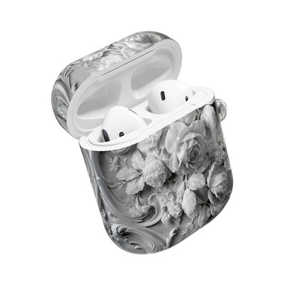 Rococo Marble Rose · Hard Case for AirPods & AirPods Pro · White