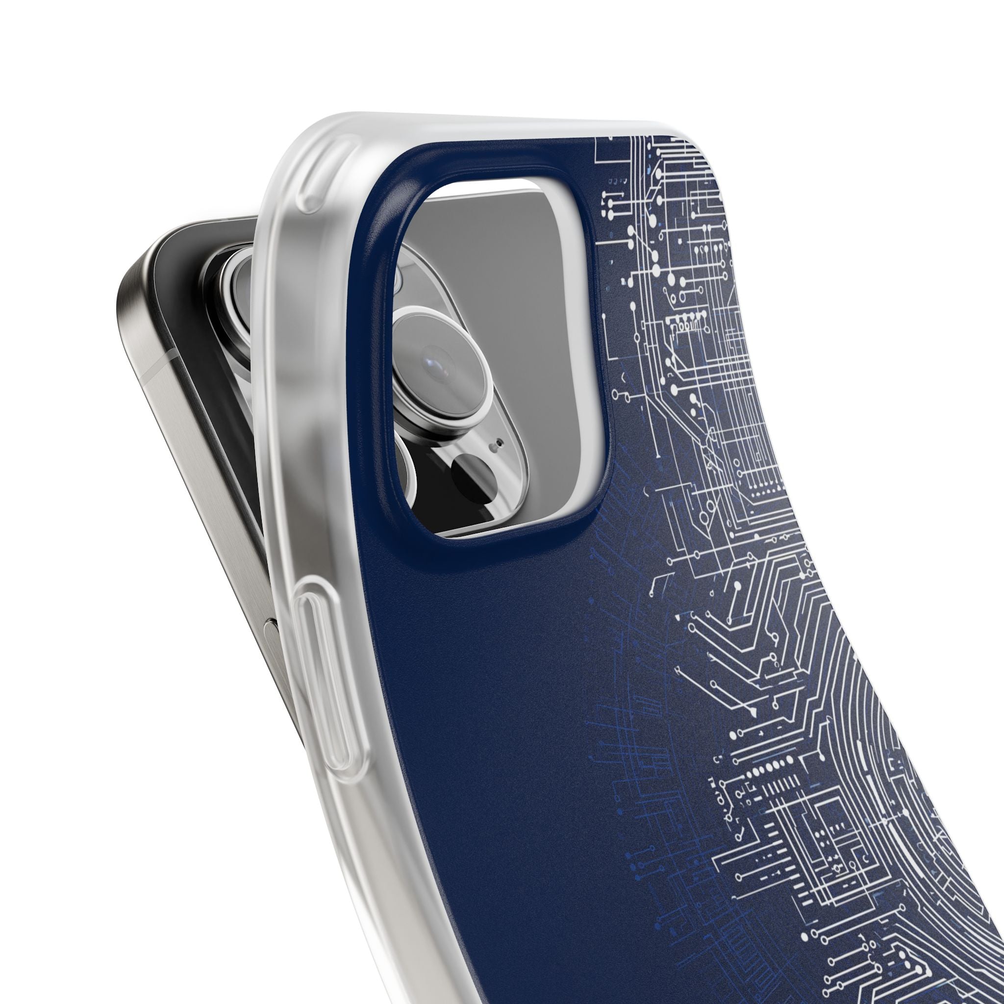 Blue Lite Phone Case for iPhone - Cobalt Circuit Logic