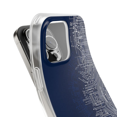 Blue Lite Phone Case for iPhone - Cobalt Circuit Logic