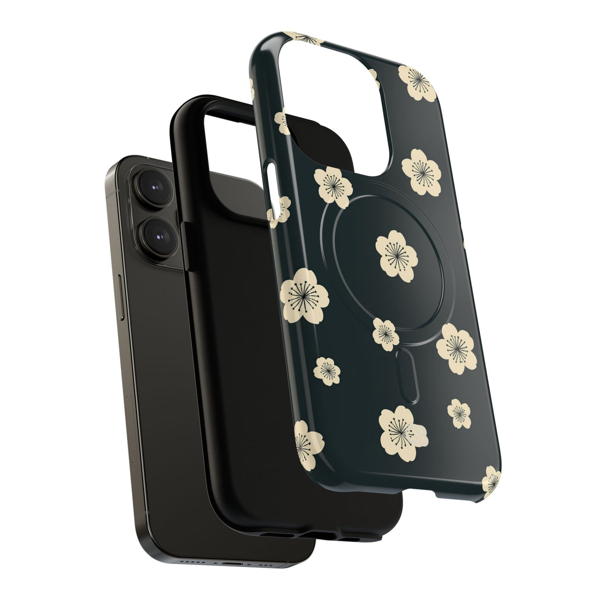 Midnight Sakura Bloom · Tough 2.0 Magnetic Phone Case for iPhone · Black