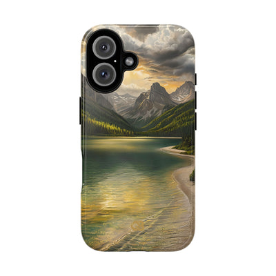 Gilded Mountain Lake · Tough Phone Case for iPhone