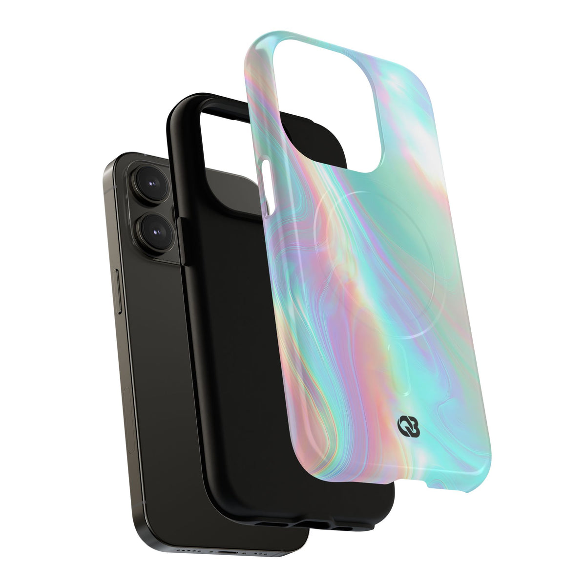 Prismatic Liquid Light · Tough 2.0 Magnetic Phone Case for iPhone · Teal