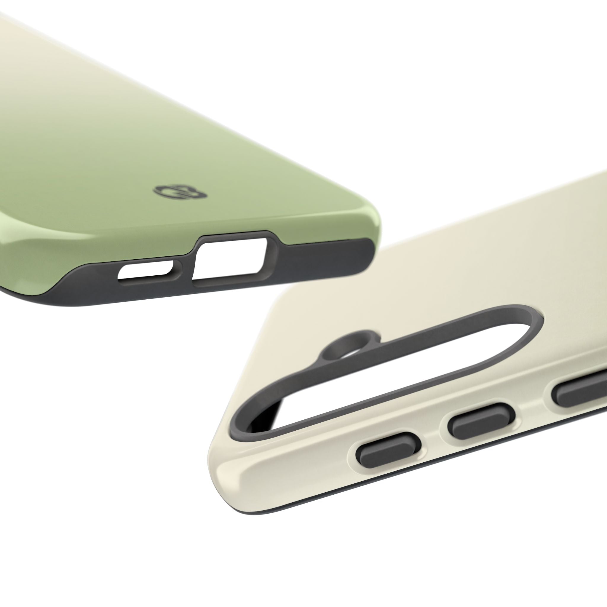 Green Tough Phone Case for Samsung - Bone Sage Fade