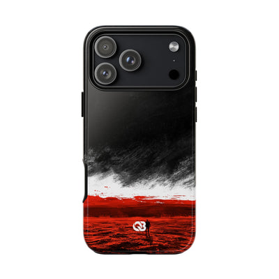 Crimson Horizon · Tough Phone Case for iPhone · Black