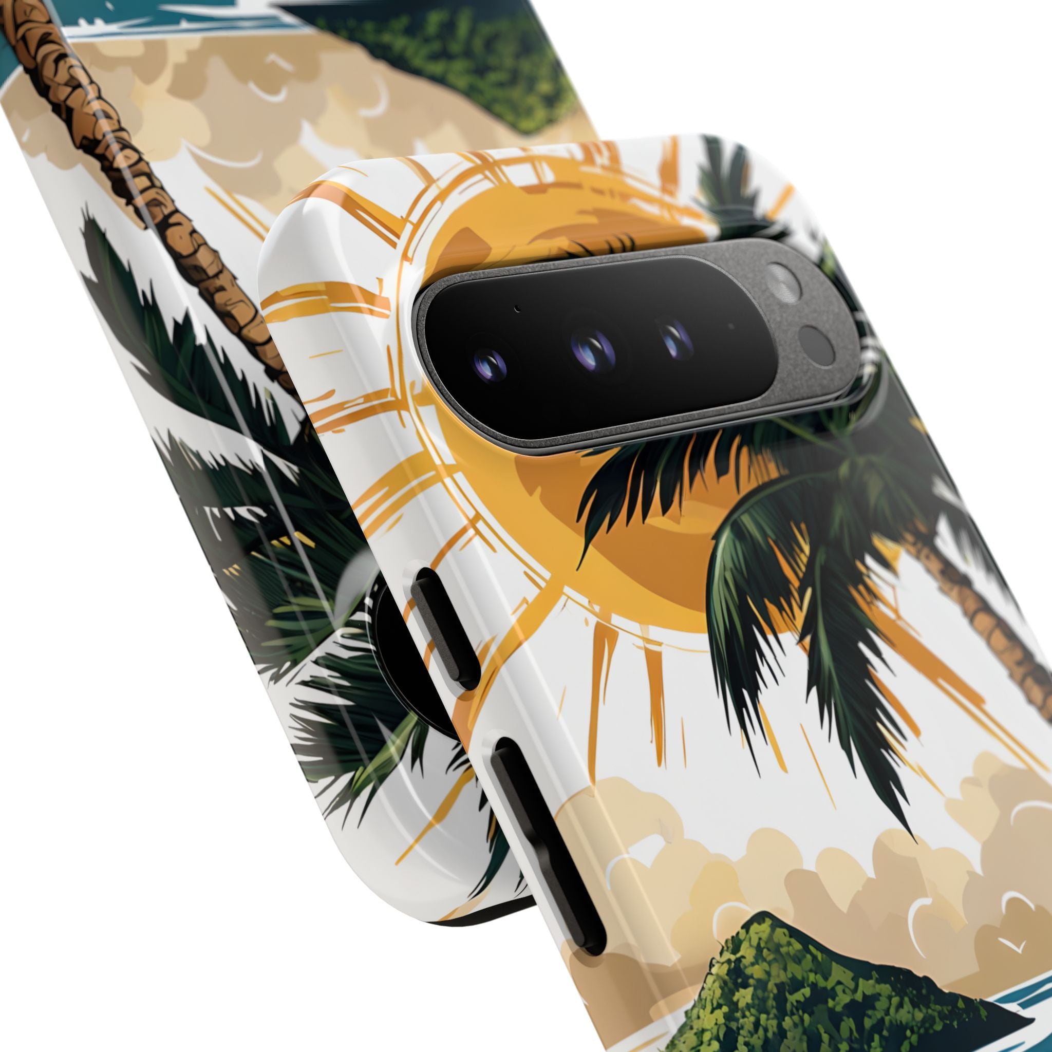 Sunny Palm Breeze Google Pixel 9 Pro XL Case - Tough