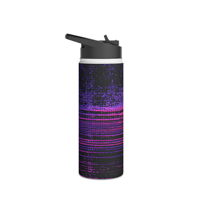 Neon Signal Shift · Insulated Water Bottle · Purple