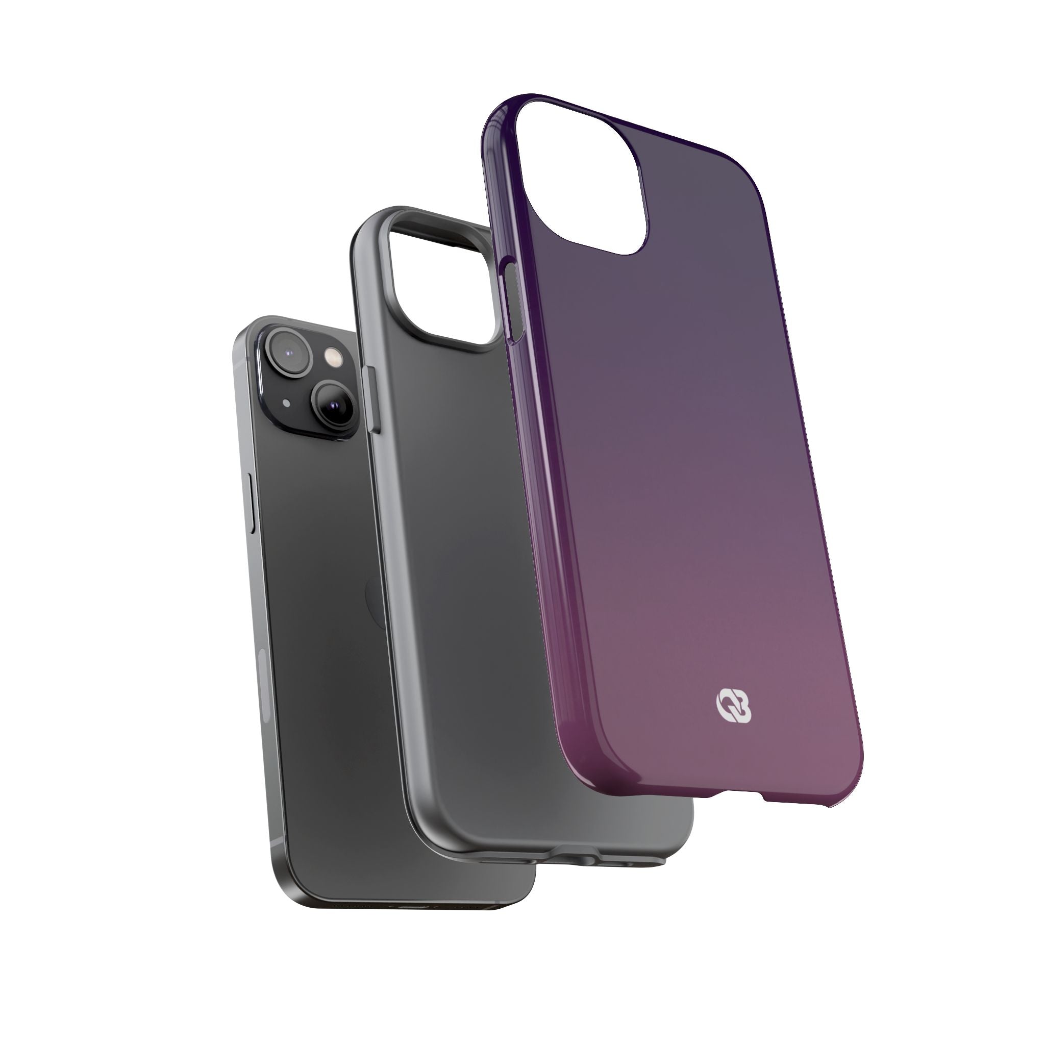 Purple Tough Phone Case for iPhone - Nocturnal Plum Fade