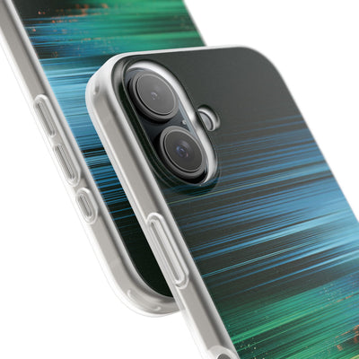 Digital Shoreline Drift · Lite Phone Case for iPhone ·  Teal