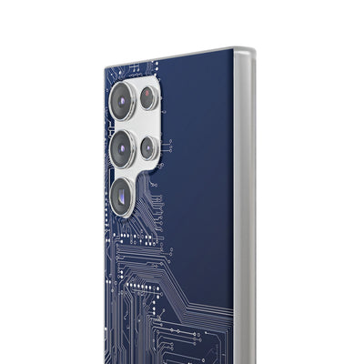 Blue Lite Phone Case for Samsung - Cobalt Data Stream