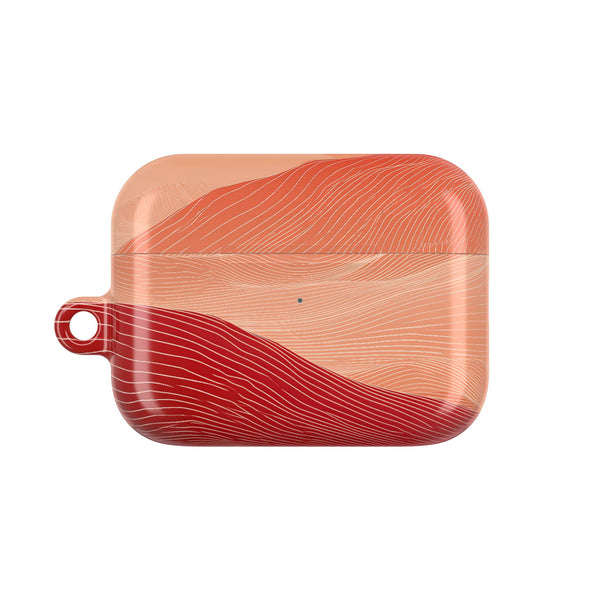 Crimson Dune Horizon · Hard Case for AirPods & AirPods Pro · Red