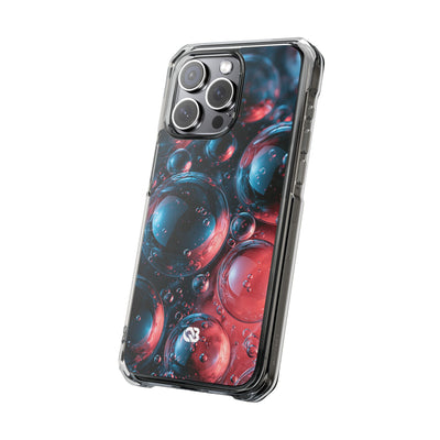 Aqua Gel Spheres · Clear Impact Magnetic Phone Case for iPhone · Blue