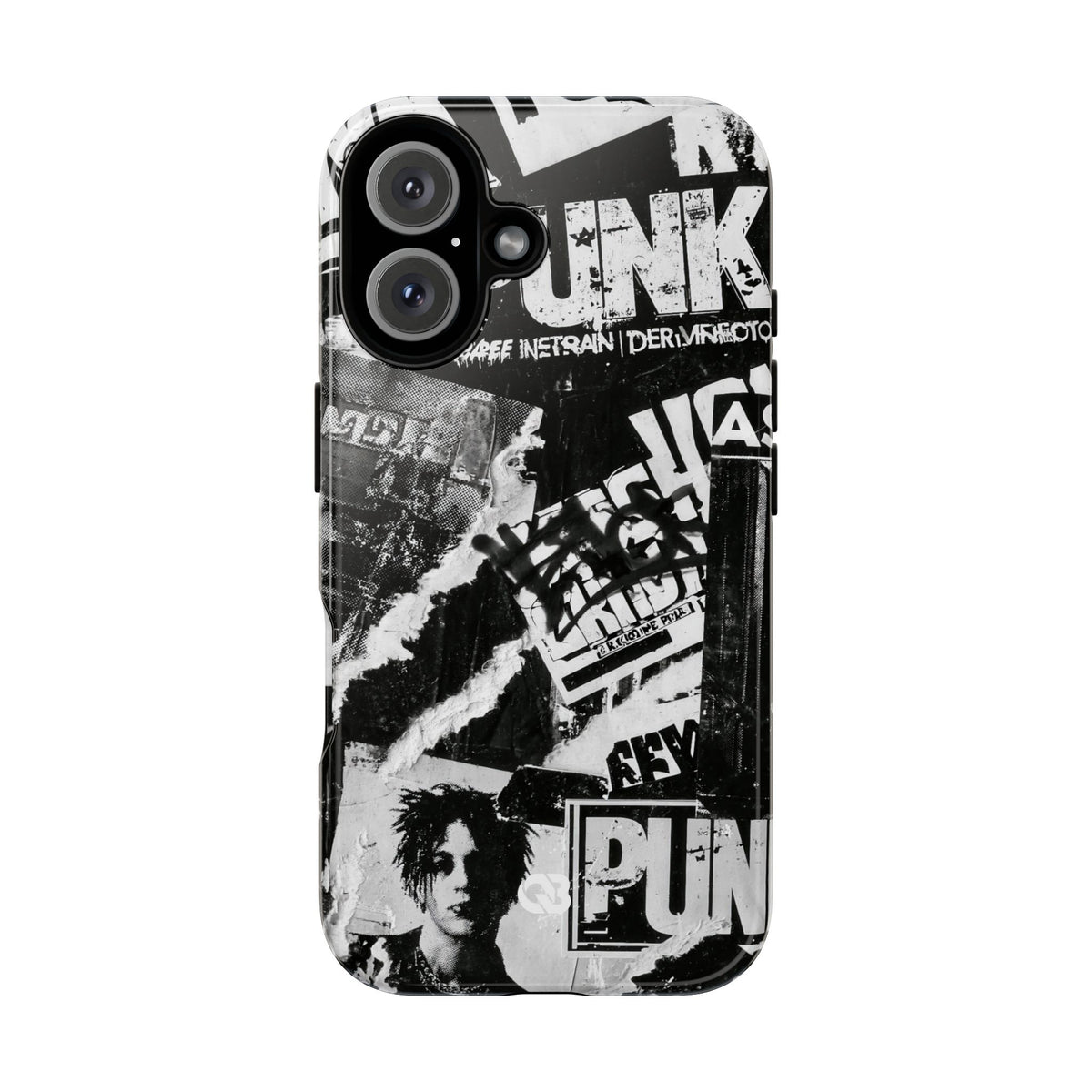 Underground Punk Collage · Tough Phone Case for iPhone · Black