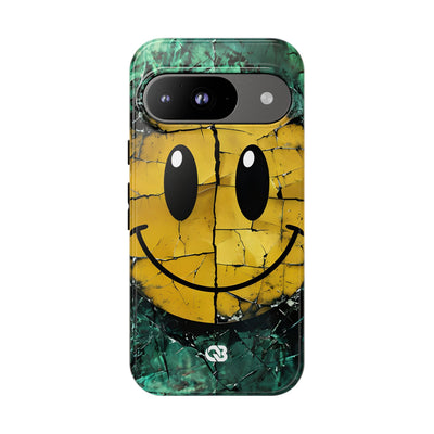 Fractured Yellow Grin · Tough Phone Case for Google Pixel