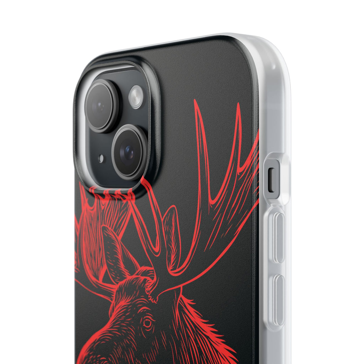 Nordic Elk · Lite Phone Case for iPhone ·  Black