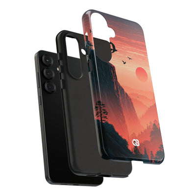 Orange Tough Phone Case for Samsung - Crimson Ridge Flight