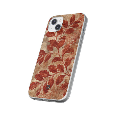 Terracotta Botanical Fresco · Lite Phone Case for iPhone ·  Red