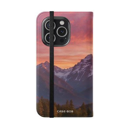 Mountain Bloom Twilight - iPhone 15 Pro Case - Wallet