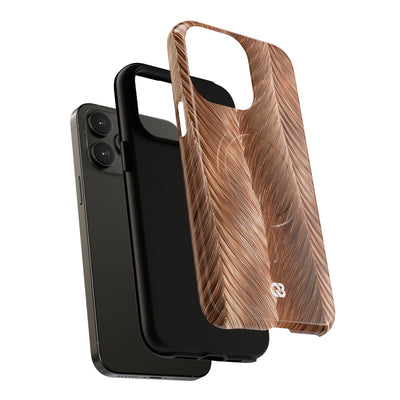 Rose Gold Weave · Tough 2.0 Magnetic Phone Case for iPhone · Brown