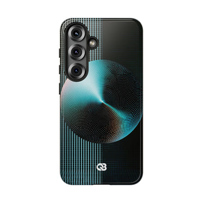 Blue Tough Phone Case for Samsung - Cyan Vector Sphere