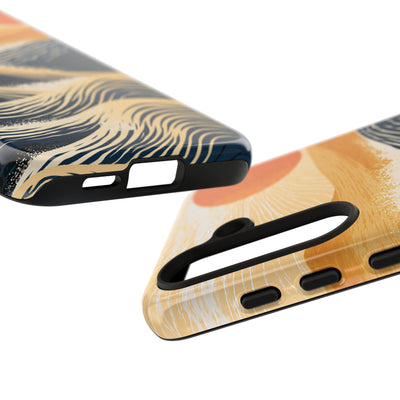 Golden Horizon Waves · Tough Phone Case for Samsung · Blue
