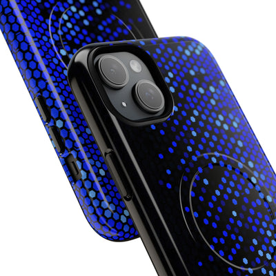 Cobalt Hex Dispersion · Tough 2.0 Magnetic Phone Case for iPhone · Blue