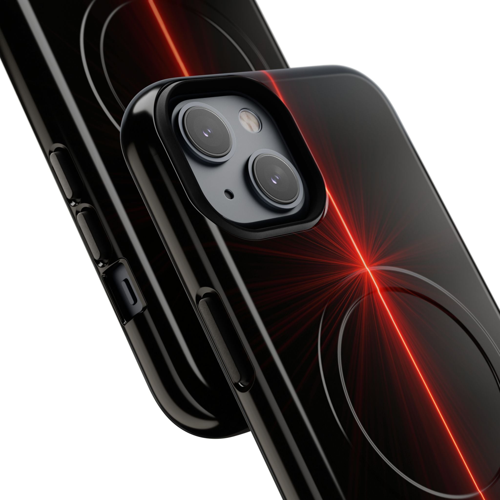 Red Tough 2.0 Magsafe Phone Case for iPhone - Crimson Flare Vector