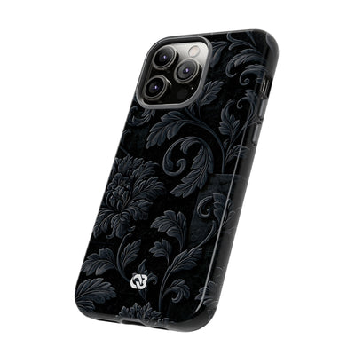 Obsidian Damask · Tough Phone Case for iPhone · Black