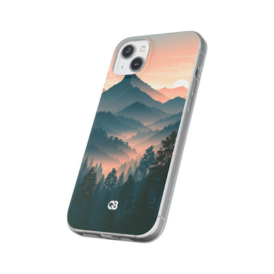 Teal Lite Phone Case for iPhone - Alpine Teal Horizon