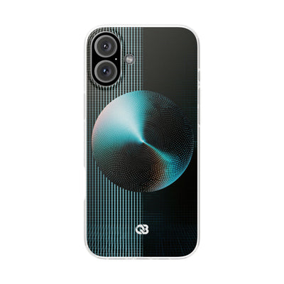 Blue Lite Phone Case for iPhone - Cyan Vector Sphere