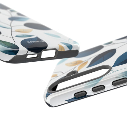 Navy Leaf Veins Samsung S25 Plus Case - Tough
