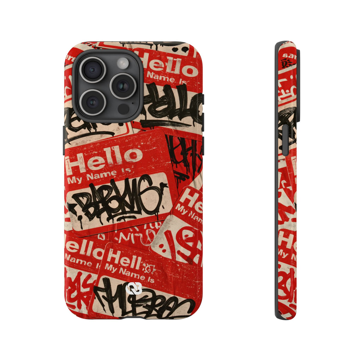 Slap Tag Collage · Tough Phone Case for iPhone · Red