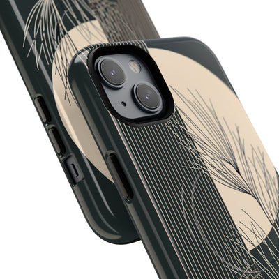 Black Tough 2.0 Magsafe Phone Case for iPhone - Obsidian Sand Willow