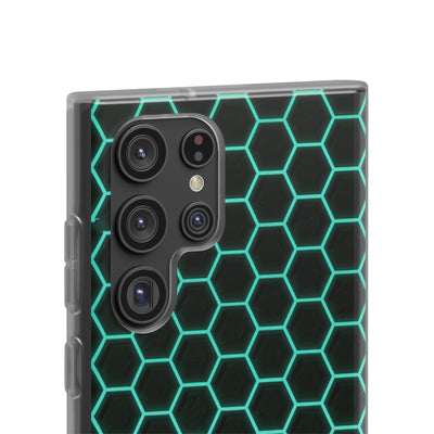 Neon Hex Spectrum · Lite Phone Case for Samsung · Teal