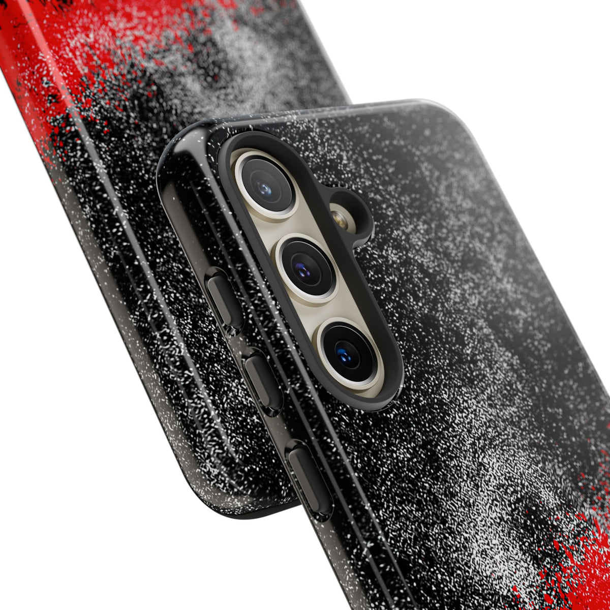 Crimson Noir Drip · Tough Phone Case for Samsung · Black