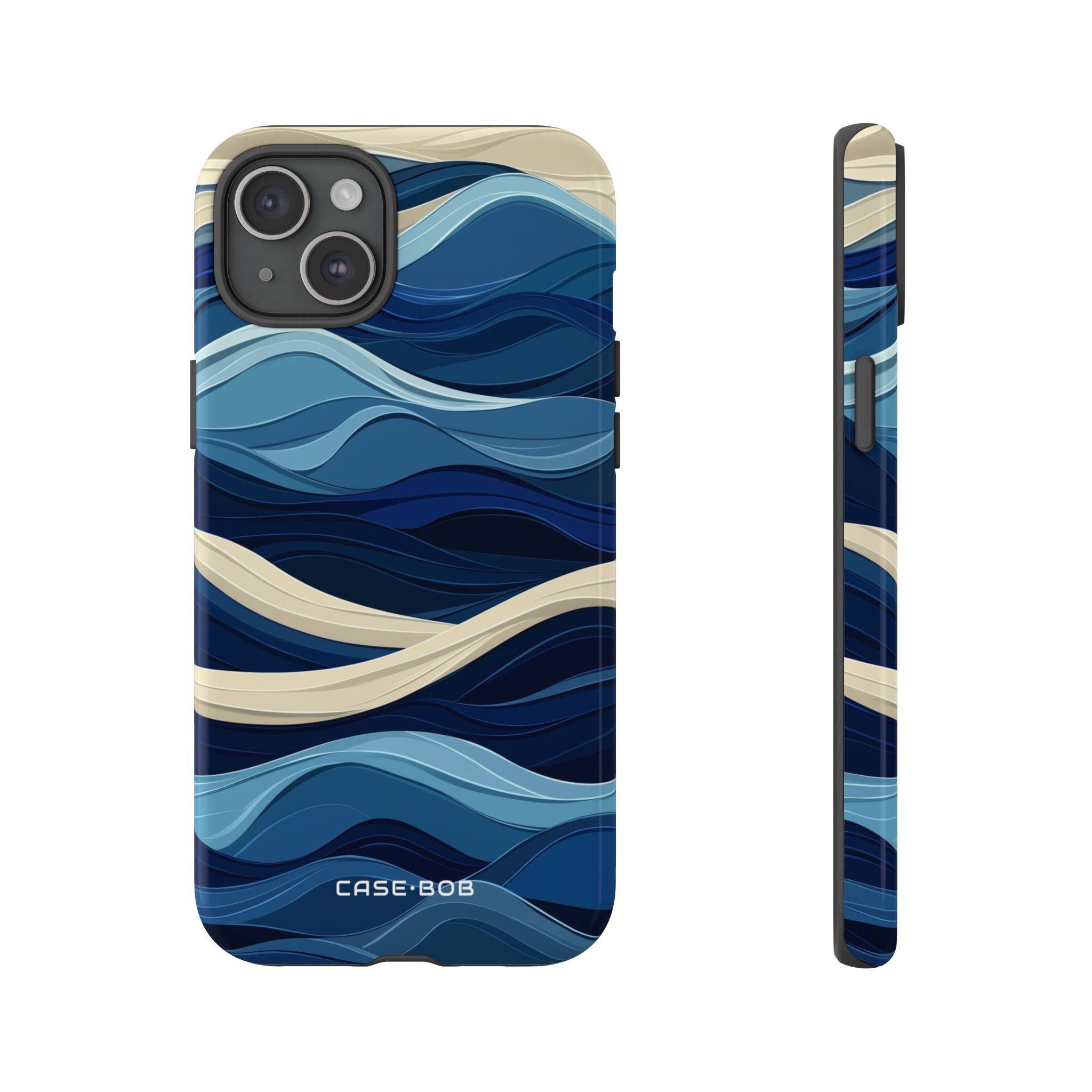 Ocean Rhythm iPhone 15 Plus Cover - Tough