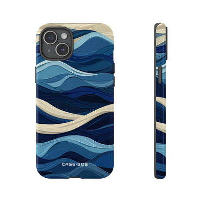 Ocean Rhythm iPhone 15 Plus Cover - Tough