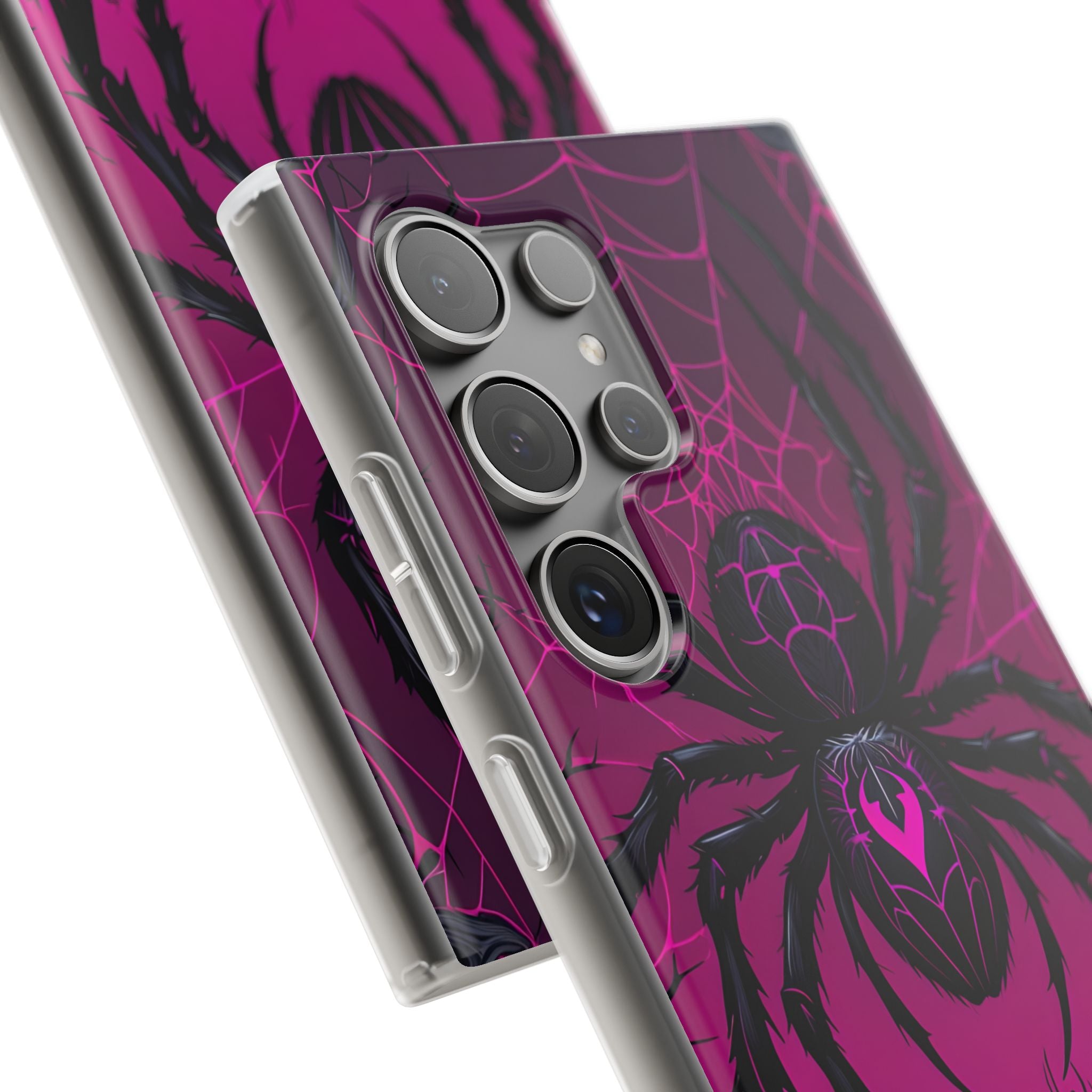 Obsidian Neon Widow · Soft Custodia per Samsung