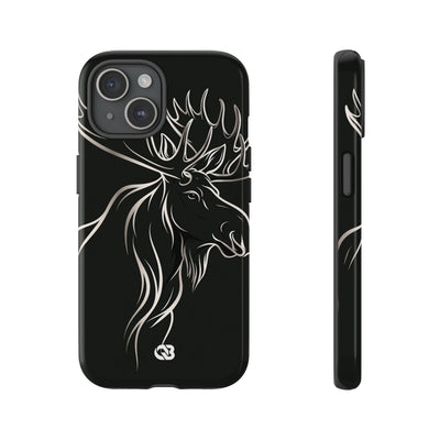 Nordic Moose Contour · Tough Phone Case for iPhone · Black