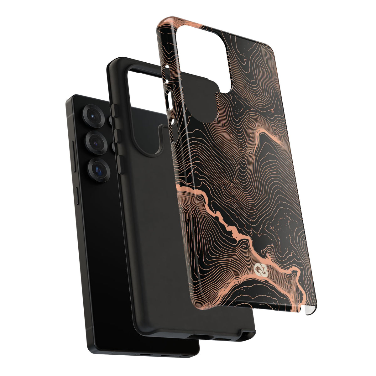 Mesa Elevation Contour · Tough Phone Case for Samsung · Black