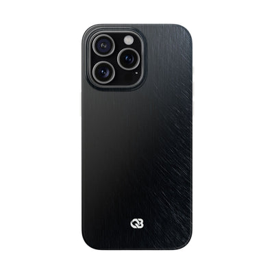 Brushed Obsidian Steel · Lite Phone Case for iPhone ·  Black
