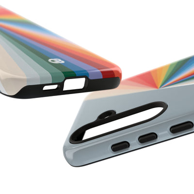 Grey Tough Phone Case for Samsung - Slate Prism Burst