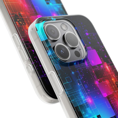 Spectral Circuit Grid · Lite Phone Case for iPhone ·  Black
