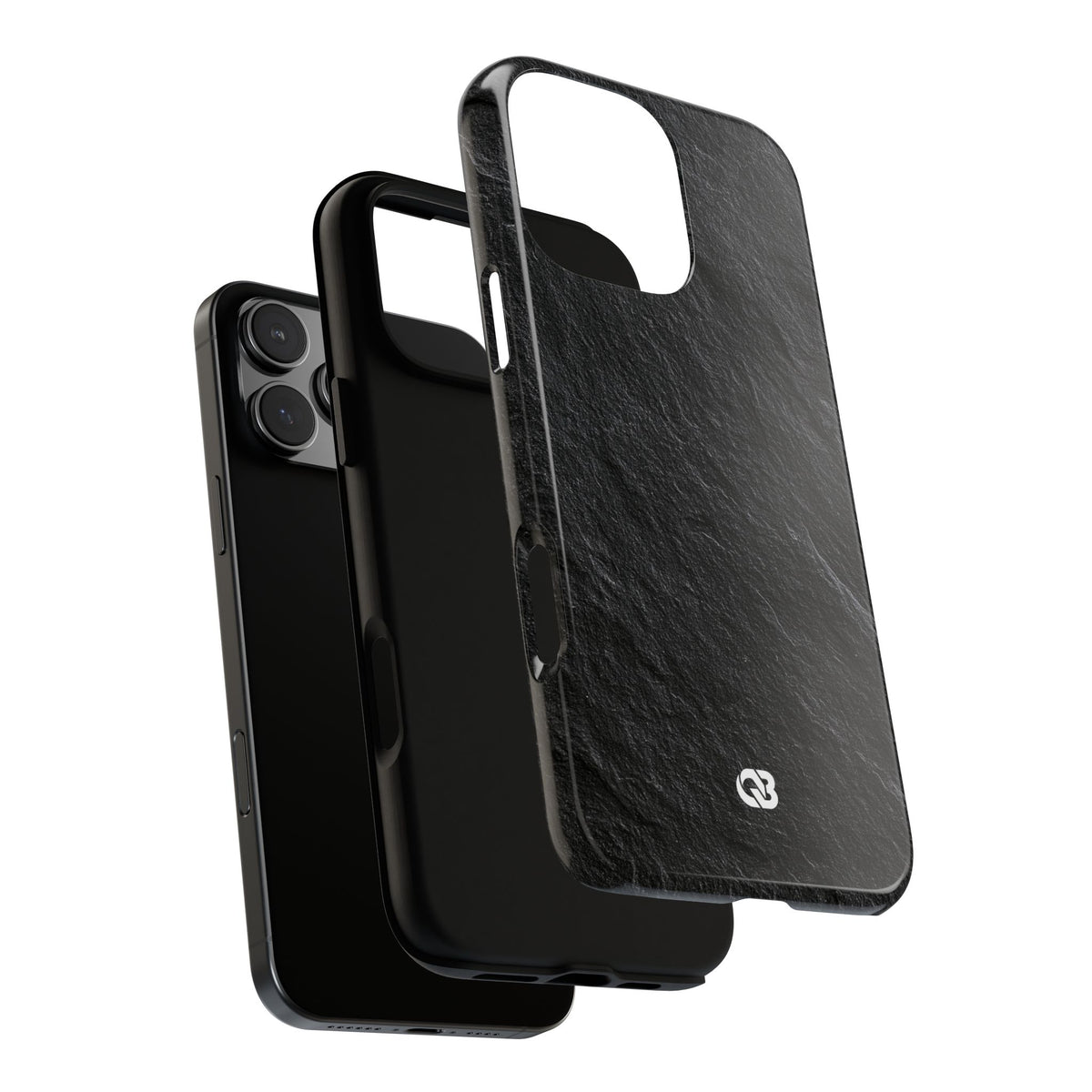 Obsidian Slate · Tough Phone Case for iPhone · Black