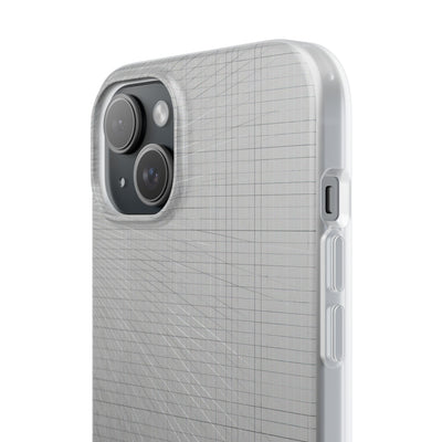 Grey Lite Phone Case for iPhone - Chrome Mesh Warp