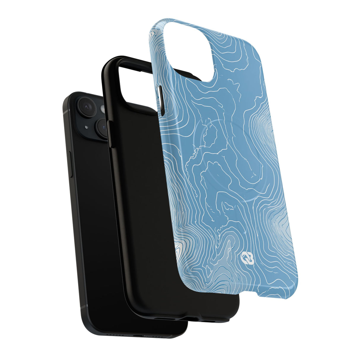 Glacial Basin Topo · Tough 2.0 Magnetic Phone Case for iPhone · Blue